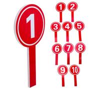 ABOOFAN 10 pezzi Palette Segnapunti Numeriche Portatili Tavole Voto Manuali Multifunzionali per Giudici e Competizioni Sportive Design Pratico e Facile da Usare