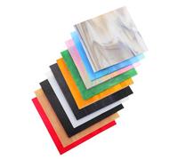 ABOOFAN 10 Pezzi Piastrelle Vetrate Quadrate Trasparenti Colorate per Decorazioni Casa Arte Mosaico e Retro Cucina Vetro Chiesa Effetto Brillante per Progetti Creativi