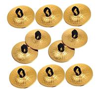 ABOOFAN 10 Pezzi Piatto Delle Dita Mini Giocattoli Musicali Mini Piatti a Mano Piatti Da Dito Da Dito Per La Danza Del Ventre Di Rame Bambino Ottone