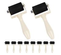 ABOOFAN 10 Pezzi Rulli in Gomma per Stampa e Pittura Applicatore Vernice per Strumento Creativo per Arte e Incisione Rotella Liscia e Facile da Usare