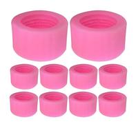 ABOOFAN 10 Pezzi Stampo fondente macaron stampo per torta natalizia muffa del sapone della candela Gel silice rosa