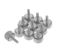 ABOOFAN 10 Pezzi Vite di Serraggio M1.6 in Metallo Argento per Calibro a Corsoio Bloccaggio Zigrinato, Resistente e Adatta per Regolazioni Istantanee e Applicazioni Varie