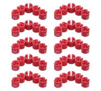 ABOOFAN 100 Pezzi Etichette per Appendiabiti in Plastica Rossa Clip per Saldi Divisori per Grucce Resistenti e Versatili per Negozi al Dettaglio e Mercati Pop-Up