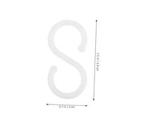 ABOOFAN 100 Pezzi Ganci S in Plastica Appendini per Cucina Bagno Armadio e Negozio Supporto per Utensili Asciugamani e Snack Soluzione Facile da Installare