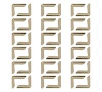 ABOOFAN 100 Pezzi Protezione Angolare Triangolare in Ferro Oro | Design Classico e Raffinato, Leggera e Portatile, Mantiene le Pagine Piatte, Uso per Viaggi e Album Familiari