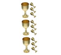 ABOOFAN 12 Pezzi decorativo in ottone Accessorio per la casa Coppa ornamentale tazza da Coppa liquori retrò antica vino offrendo accessori rame D'oro