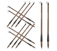 ABOOFAN 12 pezzi Pennelli Calligrafia Cinese per Scrittura e Pittura Acquerello Pennelli Sumi per Stili Regolari Corsivi e Semi-corsivi Set Professionale per Amanti Calligrafia e Pittura