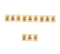 ABOOFAN 12 Pezzi TAI SUI Protective Peace Card patrimoniale Amuleto protezione del festival primavera protezione della fortuna rame