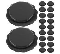 ABOOFAN 12 Set Cappuccio di Ricambio per Ombrello Pieghevole Guarnizione | Set, Plastico Nero, Rondella Inclusa, per Riparazione Rapida e Sostituzione Facile