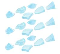ABOOFAN 18 Pollici Decorazioni del Ghiacciaio Scena Micro Artica Statue Artiche Figurine del Paesaggio Decorazione Micro Artica Decorazione di Iceberg Subacqueo Resina Sky-Blue