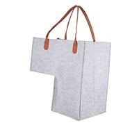 ABOOFAN 1pezzi Cesta Organizzatrice Scala Capacità Basket Per Biancheria e Oggetti Svariati Design Moderno e Leggero e Bagno Colore Grigio Facile Da Usare e Riporre