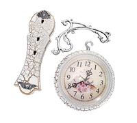 ABOOFAN 1pezzi Orologio Da Parete Decorativo Bianco Orologio Da Appendere Alla Casa Design Creativo Per Arredamento Living Rome Bianco