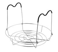 ABOOFAN 1pezzi Supporto Barattoli Acciaio Inossidabile con Manico Silicone per Cucina Ripiano Raffreddamento Creativo e Multifunzionale Porta Contenitori e Vaporiera Facile da Pulire e USA