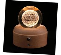 ABOOFAN 1set Lampada Proiettore Creativa Cristallo con Musica Carillon LED con Motivo Luminoso per Decorazione Notturna e per Compleanni e FESTIVITÀ