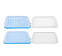 ABOOFAN 1set Vassoi Germinazione Doppio in Plastica Blu Vassoio Avviamento Semi per Germogli Veloci e Radici Forti per Wheatgrass Fagioli e Verdure Design Traspirante e Resistente