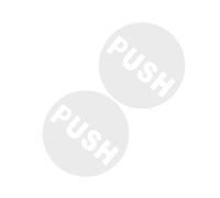 ABOOFAN 2 pezzi Adesivi Rotondi Push Pull per Porte in Vetro Facili da Applicare e Rimuovere Segnaletica Trasparente per Uffici Negozi e Case Design Minimalista e Riutilizzabili