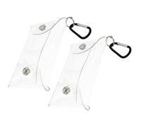 ABOOFAN 2 Pezzi Borsa Multiuso in Pvc Trasparente per Chiavi e Piccoli Oggetti, Sacchetti di Stoccaggio Portatili per Quotidiano e Outdoor, Facile da Trovare