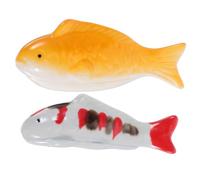 ABOOFAN 2 Pezzi Ceramic Floating Fish Sculptures Artistic Garden And Backyard Decor Lightweight Ornaments for Bathtub And Outdoor Use
