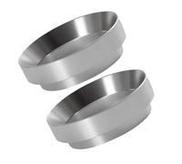ABOOFAN 2 Pezzi Imbuto Dosatore Caffè Espresso in di Alluminio con Anello per Portafiltro Precisione e Riduzione Sprechi per Macchine Espresso