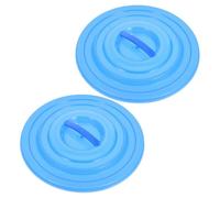 ABOOFAN 2 Pezzi La spazzatura esterna può Il bidone della spazzatura dell'utilità L'utilità può pattumiera coprire plastica Blu