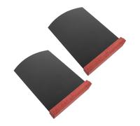 ABOOFAN 2 Pezzi Lavagna da Tavolo Nera 12,6 X 8,3 Doppia Faccia con Supporto
