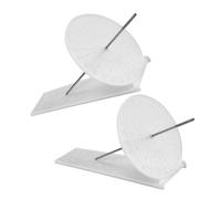ABOOFAN 2 Pezzi Nizha Kit Per Esperimento Scientifico Per Giocattolo Scientifico Fai Da Te Di Orologio Solare Orologio Solare Fai Da Te Bianca Plastica