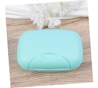 ABOOFAN 2 pezzi Portasapone da Viaggio con Chiusura Blu Contenitore Solido Antiscivolo per Saponette Standard Uomo Casa