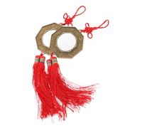 ABOOFAN 2 pezzi Specchi Bagua Feng Shui Zodiacali Cinesi e Fili di Decorazione Parete per e Fortuna