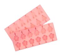 ABOOFAN 2 Pezzi stampo cioccolato stampe per ghiaccioli stampe per lecca lecca in silicone stampo fondente Gel silice rosa