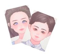 ABOOFAN 2 Pezzi Tavole per Esercitarsi Trucco del Viso in Materiale Pet Lavabile e Riutilizzabile Stencil per Pittura Facciale Modelli Vari Strumenti per Pratica Artisti del Make-Up e