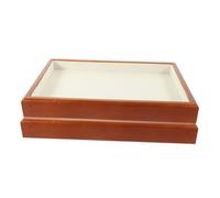 ABOOFAN 2 Pezzi Vassoio Gioielli in Massello Vintage Organizer Piatto Impilabile per Collane Orecchini Espositore Decorativo e Funzionale e Negozio