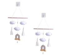 ABOOFAN 2 Pz pendente giocattoli di conforto per bambini giocattoli per il bambino Home decor cloud arredamento ornamento della stanza di casa decorazione della parete interna nappa G86