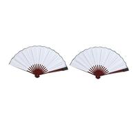 ABOOFAN 2 Pz Ventilatore Luminoso pentola Scatole Rosa del Cuore Bandana Nera Fascia per Animali d'oro ventaglio LED noctua Fan Mano Che Tiene i Fan ventaglio di Legno Stoffa Blue