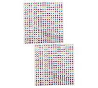 ABOOFAN 2 Set Adesivi Premio Glitterati per Adesivi Colorati A Forma di A Cinque Punte Mini Adesivi per Decorazioni di Compleanno Adesivi per Piccoli Adesivi per L'Asilo 2 Fogli*2