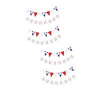 ABOOFAN 2 Set Bandiere Decorative Tema Baseball Striscioni Triangolari Per Feste E Decorazioni Per Sportivi Interni Ed Esterni Materiale Resistente Alta 4 Pezzi*2