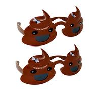 ABOOFAN 2 Set Occhiali Divertenti Forma Di Poop Per Feste E Foto Accessorio Originale Per Party E Costume Design Unico Per Momenti Allegri E Atmosfera 2 Pezzi*2