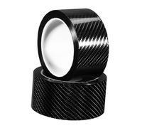 ABOOFAN 2 Strisce Protettive per Bordi Porte Auto Carbonio Antigraffio Auto Facili da Tagliare e Installare per Protezione Paraurti e Gradino Portiera