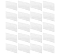 ABOOFAN 20 Pezzi Buste Adesive Trasparenti per Schede 3x5 in Pvc Retro