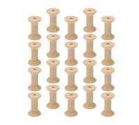 ABOOFAN 20 Pezzi Rocchetti di Filo Vuoti in Legno a Forma di Clessidra per attività Creative e Scopi Decorativi, Strumenti per Tenere Bobine e Filo da Cucito