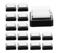 ABOOFAN 20 Pezzi Tampone per Timbri a Inchiostro Vuoti 3X3 CM Set per Scrapbooking Fai da Te Tampone D’Inchiostro in Spugna Plastica Portatile per Lavori Artigianali e Creazione Impronte