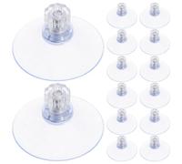 ABOOFAN 20 Ventose con Viti Trasparenti M5 - Ventose in Pvc con Dadi in Acciaio Inossidabile per Bagno, Cucina, Parete, Finestra