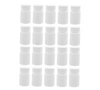 ABOOFAN 20pezzi Contenitori per Medicinali in Plastica da Viaggio Bottiglie Piccole per Pillole con Tappi Vite Dispenser Portatile per Farmaci e Polvere Organizzatore Infrangibile per Camp