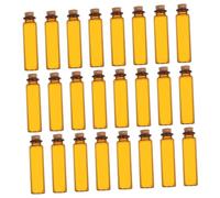 ABOOFAN 24 Pezzi Bottiglia marrone favore bottiglia bottiglie di sughero Bicchiere Marrone chiaro
