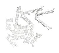 ABOOFAN 24pezzi Ciondoli Lettere in Accessori per Gioielli Fai da Te per Creare Collane Bracciali Orecchini e Altri Gioielli Unici