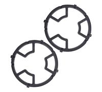 ABOOFAN 2pezzi Anello per Wok in Ghisa per Fornelli Gas Supporto per Fornelli in Ferro per Pentole Anello di Supporto per Wok Facile Installazione e Smontaggio Lavaggio Semplice Antiscivol