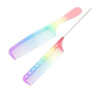 ABOOFAN 2pezzi Pettine Punta in Pettine da Barbiere Pettini per Styling dei Capelli da Parrucchiere per Capelli Neri Naturali Fini Corti e Folti Lunghi e Folti