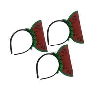 ABOOFAN 3 pezzi Fasce per Capelli Anguria da Accessori Leggeri per Feste e Cosplay Copricapo Frutta per Decorazioni e Foto Ricordo