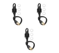 ABOOFAN 3 Pezzi Interruttore Freno per Veicolo a Motore M10 X 1.25 Cavi | Nero, Plastica e Lega, Resistente a Polvere e Usura, per Veicoli a Motore e Dirt Bikes