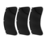 ABOOFAN 3 Pezzi Visiera Protettiva Nera per Casco di Sicurezza in Pvc e Alluminio, Protezione Completa del Viso, Comoda e Pratica, per Saldatura e Cosplay