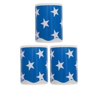 ABOOFAN 3 rotoli Adesivo con Stelle per Bacheca Decorazione Autoadesiva Scallop per Aula Camera e Lavagna Adesivi Pareti per Organizzazione e Comunicazione